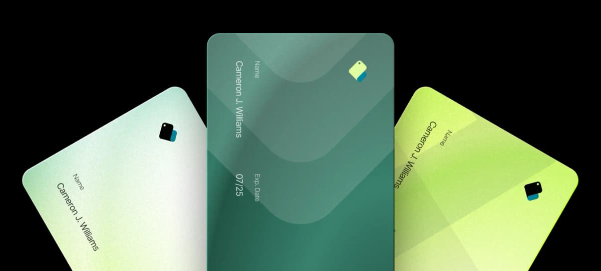 Banking cards illustration
